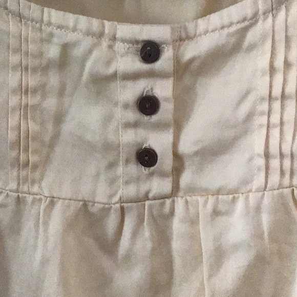 EUC A cut tank top blouse in soft cotton sateen with pleat and button placket - Picture 4 of 5